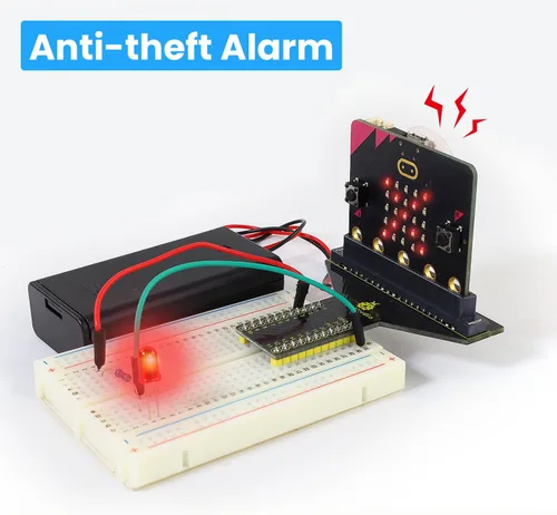 Miniatura 6 de KEYESTUDIO Micro:bit Kit básico de inicio para adolescentes y principiantes - Kit de aprendizaje electrónico con sensores, LED y tutoriales