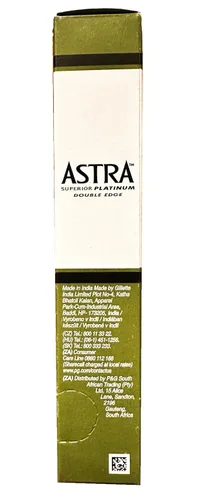 Miniatura 2 de Cuchillas de doble filo 100 Astra superior Premium Platinum