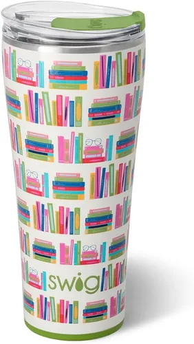 Miniatura 68 de Swig Life - Vaso de 22 oz con aislamiento térmico, vaso de café con tapa, apto para portavasos, apto para lavavajillas, acero inoxidable, taza