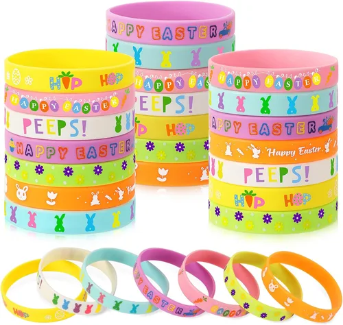 Miniatura 9 de JUNEBRUSHS 42 piezas de accesorios de concientización sobre el cáncer de mama, pulseras de silicona Esperanza Fe Fuerza Coraje, pulseras accesorios