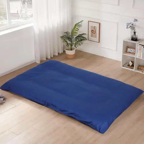 Miniatura 11 de Funda de colchón de futón de piso 100% algodón, suave, amigable con la piel, lavable, con cremallera, funda de colchón tatami, a prueba de polvo