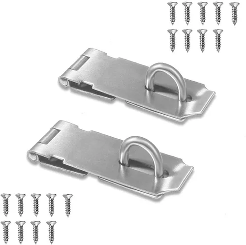 Miniatura 9 de Paquete de 2 cerrojos con llave, perilla giratoria, cerrojo de bloqueo con llave para puertas pequeñas, gabinetes y más, acero inoxidable, cerrojo