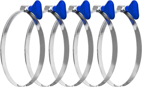 Miniatura 12 de POWERTEC 70250-P2 Abrazadera de manguera de llave de 6 pulgadas, llave de tornillo de pulgar, abrazaderas de manguera de acero inoxidable ajustables