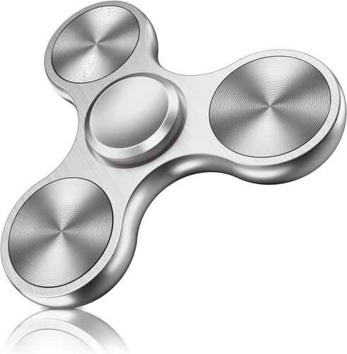 ATESSON Spinner Fidget juguete, 3 a 5 minutos de giro, ultra duradero de acero inoxidable, rodamientos de alta velocidad de precisión, material de