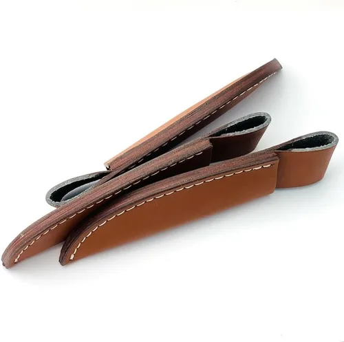 Miniatura 3 de Funda de cuero para cuchillos de hoja fija, funda de cuchillo recto, funda táctica EDC con trabilla para cinturón para cazar