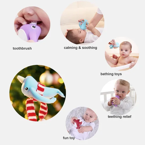 Miniatura 4 de El mejor juguete para bebés de 4 meses, juguetes de dentición para bebés de 3 a 6 a 12 meses, juguetes de alivio de la dentición, juguete Montessori