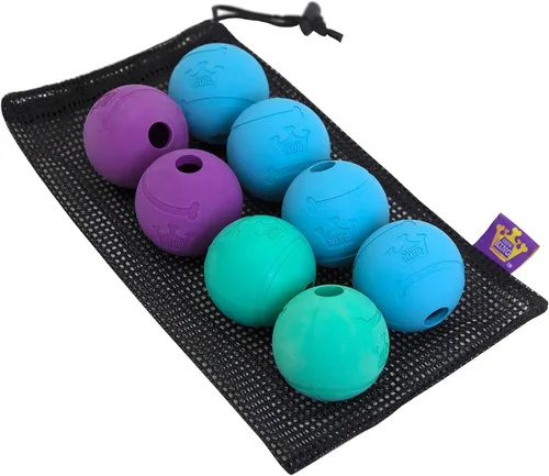 Miniatura 12 de Chew King - Pelotas para lanzar y buscar, juguete de goma natural extremadamente duradero de 4 pulgadas, paquete de 2 (CM-10031-CS01)