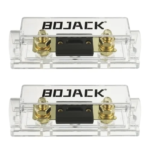 BoJack 2pcs 300A ANL portafusibles y 2pcs 300Amp 32VDC ANL fusibles para sistemas de audio y video