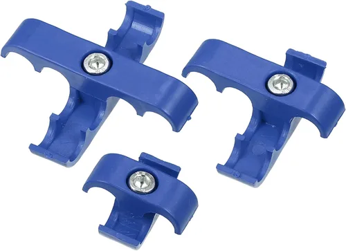 Miniatura 6 de X AUTOHAUX 2 Unidades 0.276 in-0.315 in Motor de coche Bujía Separador de Alambre Telares Divisor Organizador Abrazadera Plástico Azul