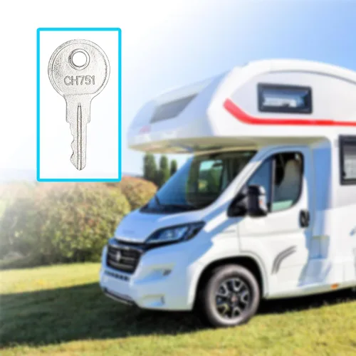 Miniatura 6 de CH751 - Llaves para caravanas con cerradura para compartimientos de caravana, cerraduras de puerta de gabinete, carritos, manijas en T, cajas