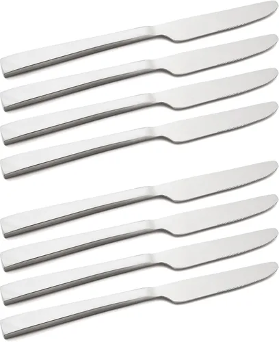 Miniatura 11 de Cucharas de cena de acero inoxidable 18/10, cucharas plateadas para comer sopa, cereales, cuchara de comida para uso diario