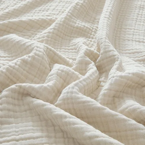 Miniatura 30 de PHF Manta de Muselina de Algodón 100%, Tamaño Queen 90"x90", Manta de Gasa Ligera de 4 Capas, Manta Minimalista Transpirable Suave como Nube para 02