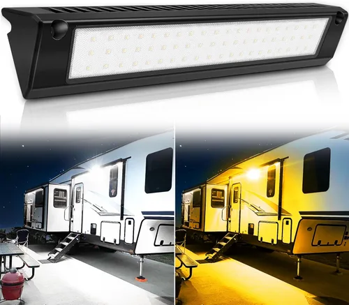Miniatura 11 de Luz LED para porche exterior de casa rodante, impermeable, 10-30 V CC, baja corriente, accesorio de iluminación de 13 pulgadas, 90 W, 2800 lúmenes