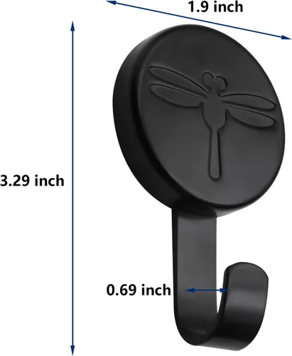 Miniatura 2 de Ganchos magnéticos, colgador magnético confiable resistente para superficies y puertas de metal (paquete de 4)