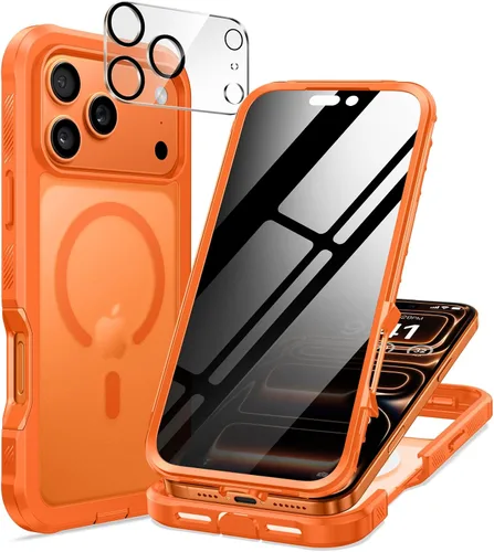 Miniatura 13 de seacosmo para iPhone Air Funda, Carcasa Completa con Protector de Privacidad de Vidrio Templado 9H Integrado y Protector de Lente de Cámara