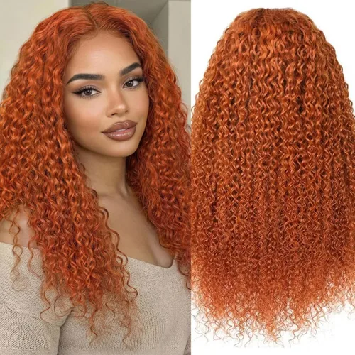 Miniatura 8 de ALSZIQIHR Peluca de Cabello Humano con Encaje Frontal Highlight Ombre de 13 x 4, Pre Plucked HD Transparente 4/27, Rubio Miel, Pelucas Frontales