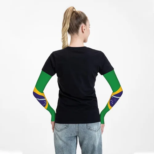 Miniatura 7 de Lindas mangas de brazo de bandera de enfriamiento con protección solar deportiva para hombres y mujeres Bandera de El Salvador_3221217