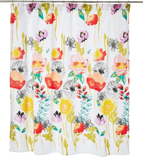 Miniatura 5 de Greenland Home Fashions Fabric Sensations Cortina de Ducha, Decoración Elegante para el Baño, Lavable a Máquina, 72 pulgadas x 72 pulgadas, Sueño