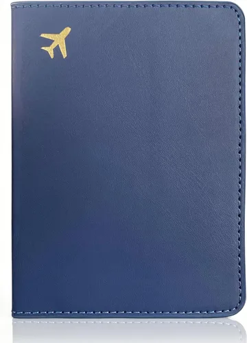 Miniatura 12 de Soporte para pasaporte para artículos esenciales de viaje, funda de pasaporte con bloqueo RFID para accesorios de viaje, cartera de viaje