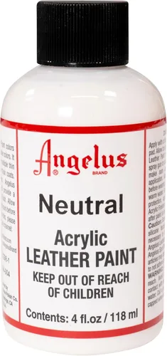 Miniatura 125 de Angelus - Pintura acrílica para cuero, 4 Fl Oz, color blanco - Pintura para cuero profesional flexible, resistente a grietas, arañazos