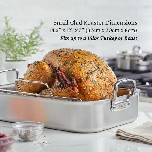 Miniatura 3 de Hestan Provisions – Asador clásico revestido de 14.5" con rejilla de acero inoxidable