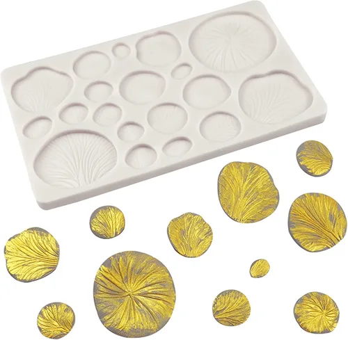 Miniatura 8 de Moldes de fondant de hongos, 2 piezas, hongos de plantas, ginkgo biloba, decoración de tartas, moldes de silicona, para dulces, chocolate, flores