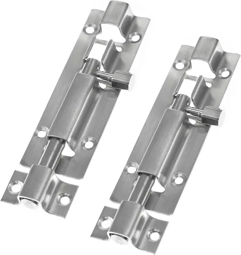 Miniatura 12 de 6 cerraduras de seguridad para puerta, 3 pulgadas/2.953 in, acero grueso sólido resistente, perno de barril de puerta, cerradura de puerta, más