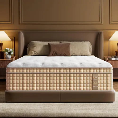 Miniatura 12 de BedStory Colchón de tamaño King, colchones híbridos firmes de 12 pulgadas en una caja con gel refrescante y resortes ensacables para aliviar