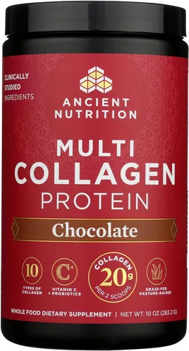 Miniatura 4 de Ancient Nutrition Péptidos de colágeno en polvo, proteína de colágeno múltiple, mujeres y hombres, vitamina C, probióticos, colágeno hidrolizado