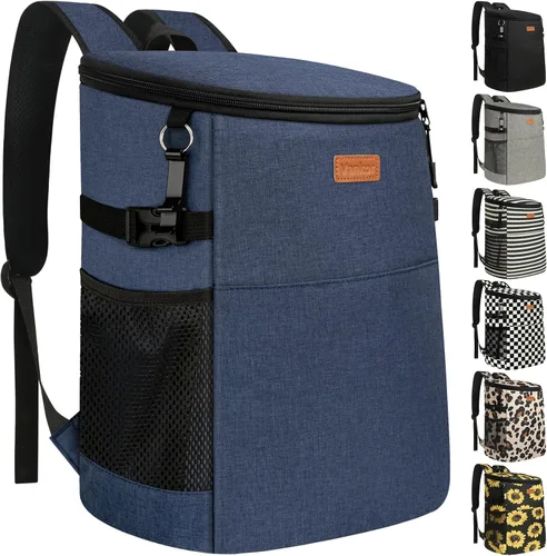 Miniatura 16 de Mochila Enfriadora de Camping para 30 Latas, Mochilas Enfriadoras Suaves Aisladas a Prueba de Fugas Bolsa Enfriadora de Viaje Impermeable Almuerzo