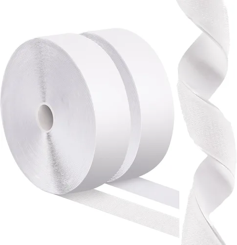Miniatura 9 de Cinta de gancho y bucle negra resistente de 4.4'' × 16.5 pies, evita que los cojines del sofá se deslicen o se vuelen en exteriores, para colgar