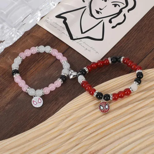 Miniatura 5 de SacXand Matching Bracelets for Couples Kitty Friendship braclets for best friends bf and gf Halloween Christmas Jewelry Gifts for Women Men Girls