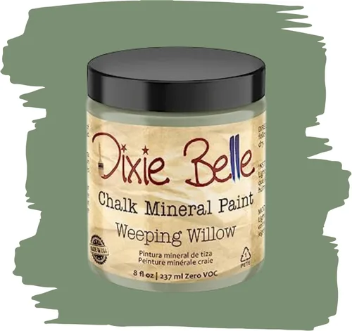 Miniatura 268 de Dixie Belle Paint Company - Pintura con acabado de tiza para muebles, color negro (Caviar), 1 galón, 128 fl oz, pintura mineral color rosa intenso