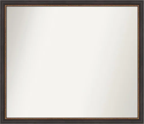 Miniatura 181 de Amanti Art Espejo de baño negro para sobre el fregadero, 23 x 23 pulgadas, espejo cuadrado negro Ashton, marco de madera tradicional mediano, se