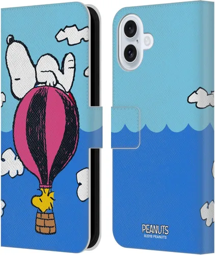 Miniatura 131 de Head Case Designs Funda de piel con licencia oficial de Peanuts Snoopy & Woodstock Balloon Halfs and Laughs para Apple iPhone 7/8/SE 2020 y 2022