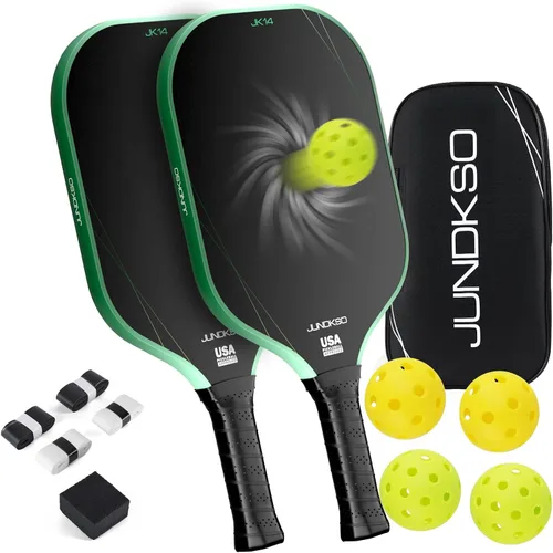 Miniatura 11 de Pickleball Paddles Set of 2 - Composite Carbon Fiber Pickle Ball Paddle - USAPA Compliant Pro Pickle Racket - Portable Outdoor Sports Equipment
