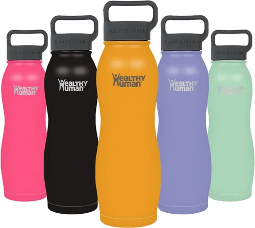 Miniatura 21 de Healthy Human Botella de Agua de Acero Inoxidable Termo de Agua con Doble Pared y Aislamiento al Vacío para Adultos Botellas de Viaje Ecológicas