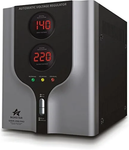 Miniatura 4 de Norstar DAVR-1500 Transformador de voltaje de 1500 vatios 110/120 a 220/240 o 220/240 a 110/120 transformador de voltaje de subida y bajada