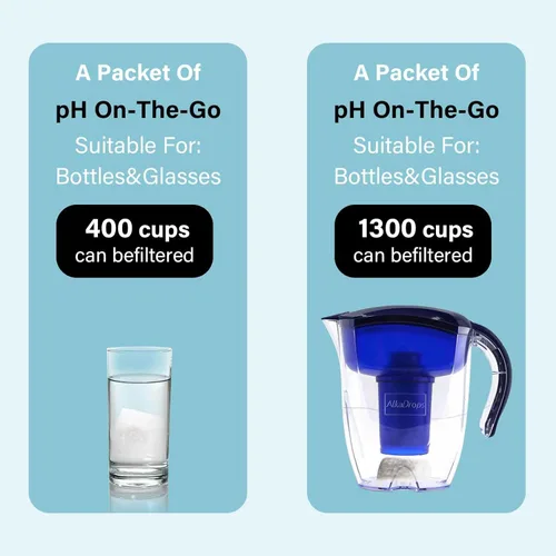 Miniatura 3 de Bolsa de filtro de agua alcalina portátil para tu botella, taza, sistema de filtro de agua alcalino para agua limpia, alcalinizador de agua de alto