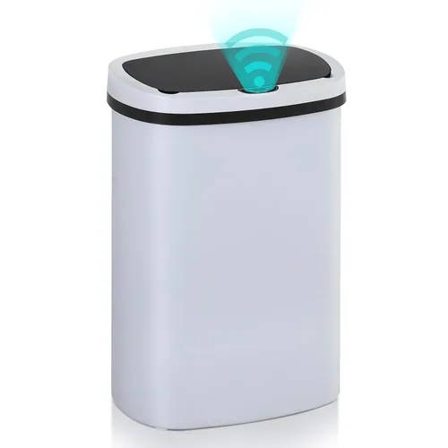 Miniatura 15 de Basurero de cocina con sensor de movimiento de 13 galones, cubo de basura con sensor automático de 50 L, cubo de basura inteligente con tapa