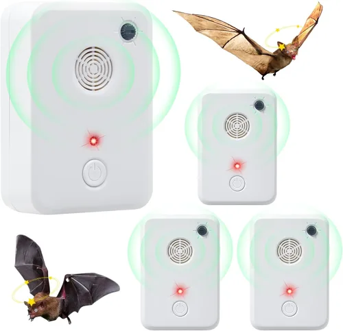 2026 Ultrasonic Bat Repellent Plug-in, Bat Deterrent Devices Indoor with Adjustable Frequency, Effective Bat Bird Repeller Exclusion Keep Away