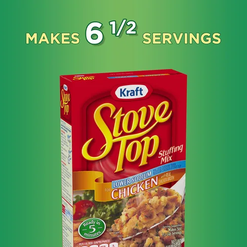 Miniatura 8 de Stove Top Mezcla de relleno de pollo baja en sodio, 6 onzas