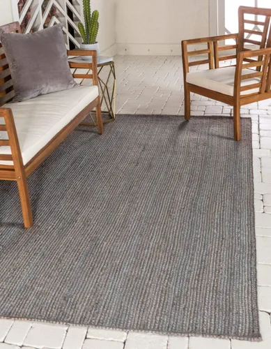 Miniatura 32 de Unique Loom Colección Jute Trenzado - Alfombra de área Dhaka (7' 1" x 10' Rectángulo, Blanco)