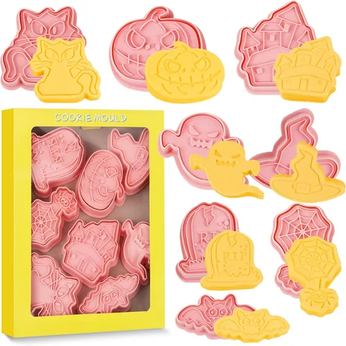 Miniatura 10 de Juego de cortadores de galletas con forma de bola, 8 piezas de fútbol 3D, baloncesto, béisbol, voleibol, fútbol, tenis, cortadores de galletas