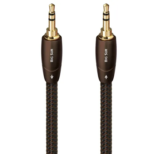 AudioQuest Cable auxiliar Big Sur de 0.138 in - Interconexión estéreo macho a macho