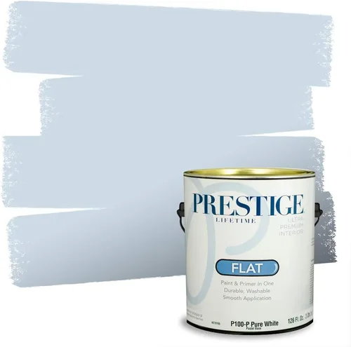 Miniatura 230 de Prestige Paints. - Base y pintura para exteriores en un solo galón, 1 galón. plano, comparable con Sherwin Williams Topsail. SW6799-PCM