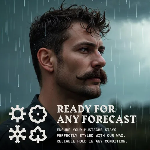 Miniatura 8 de Striking Viking Cera para bigote para hombres con peine – 2 onzas, sándalo – Cera de sujeción fuerte con peine de bigote antiestático para un aseo