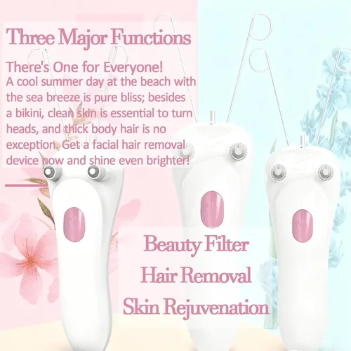 Miniatura 4 de Depiladora eléctrica de belleza para mujer, depiladora de belleza facial eléctrica inalámbrica, depilación facial para mujeres, removedor de vello