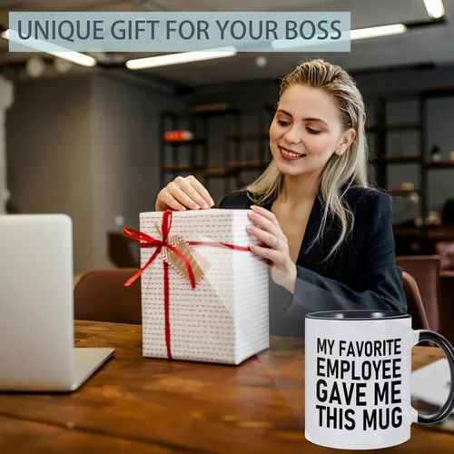 Miniatura 7 de Employee Gave Me This - Taza de café personalizada con texto fotográfico, divertida taza de café de jefe para mujeres y hombres, regalos