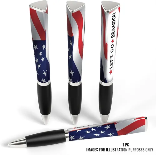 Miniatura 4 de Bolígrafo con la bandera de Lets Go Brandon, diseño de bandera Trump 2024, mercancía de Trump, bolígrafo inspirado en la bandera de Trump